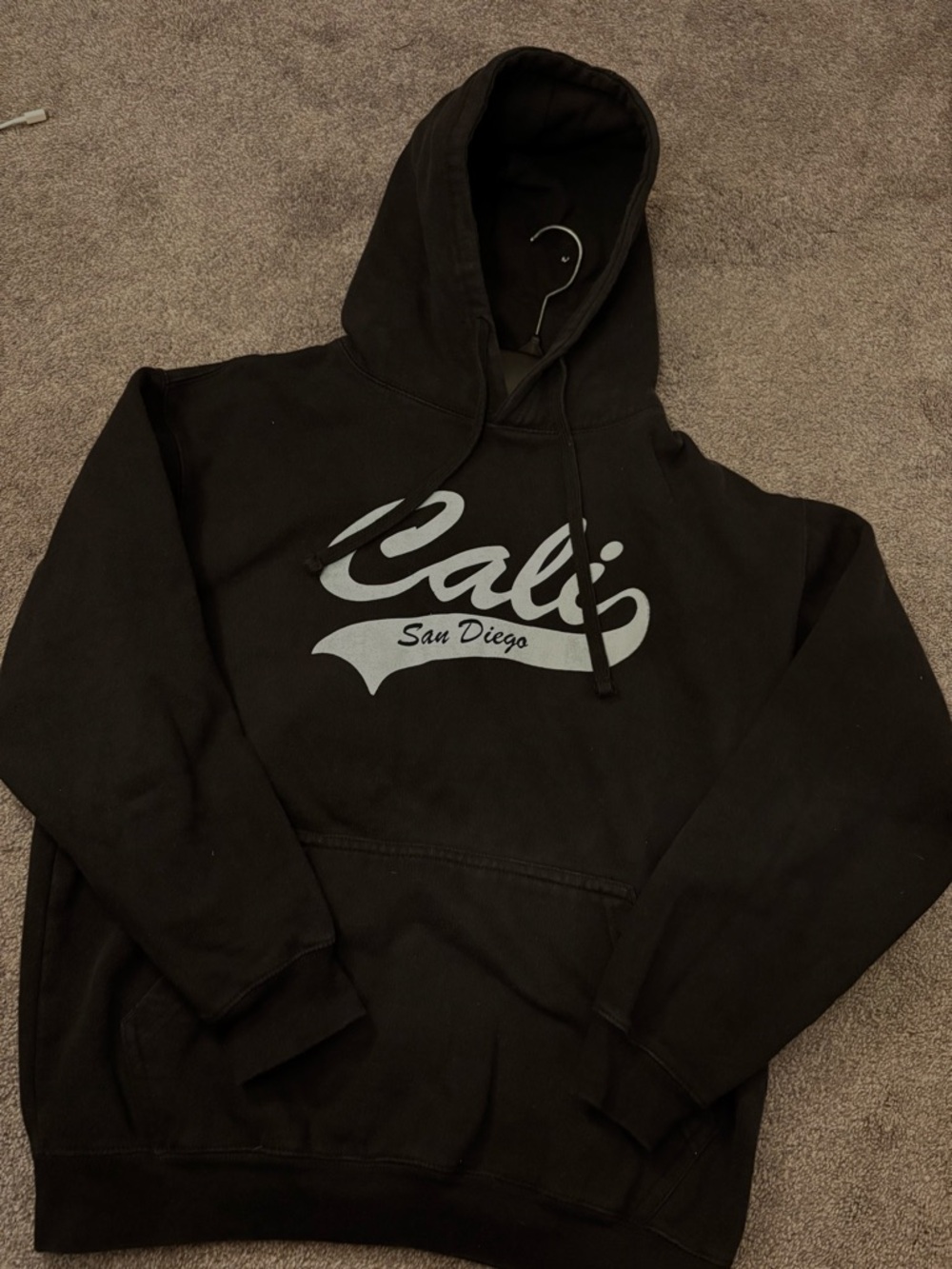 Black "Cali San Diego" Graphic Hoodie